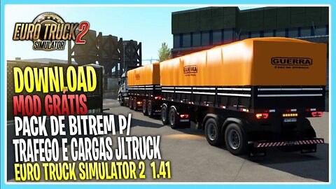 Mod PACK DE BITREM PARA O TRAFEGO e CARGAS JLTRUCK ETS2 1.41