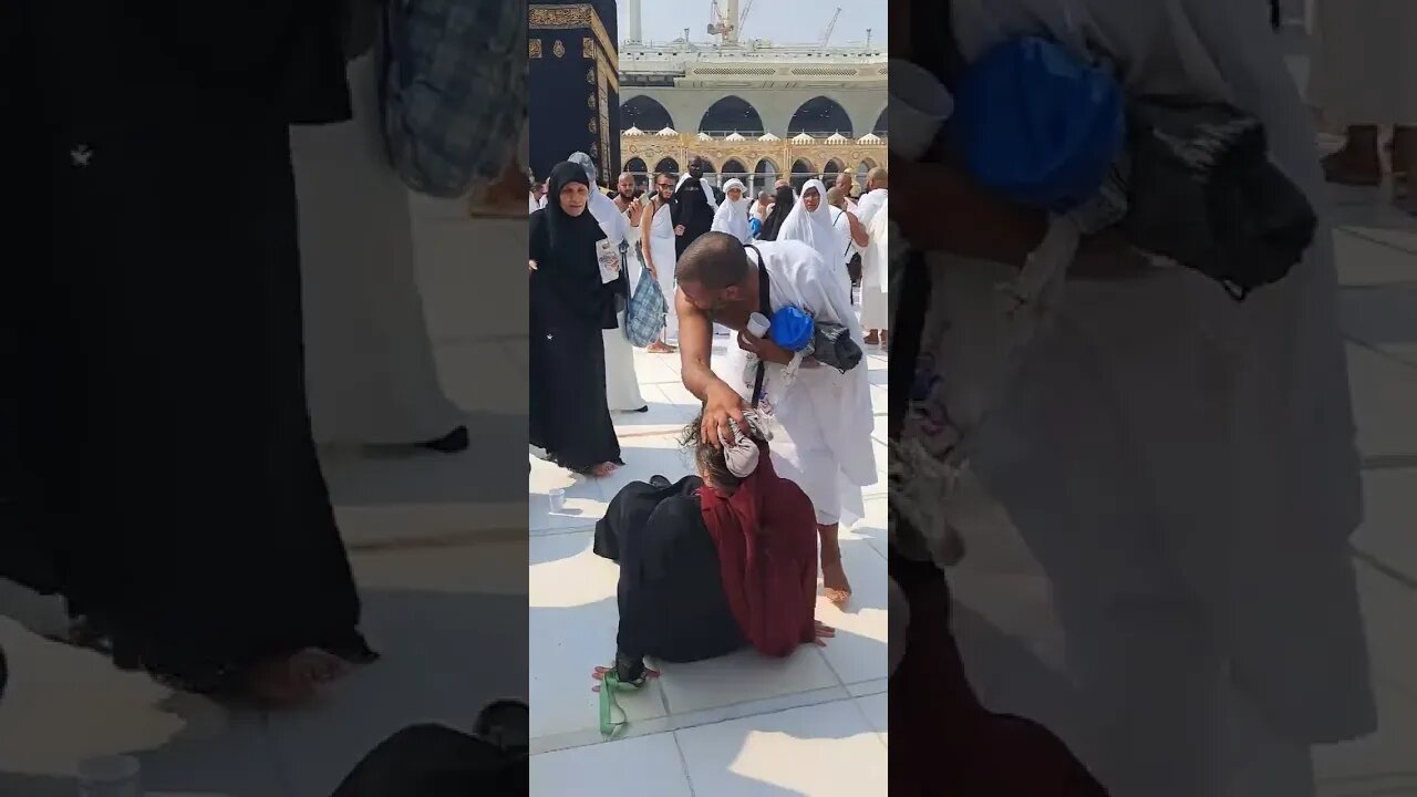 tawaf ky duran larki dar gae watch till end 🥺 subscribe #instgram #religion #daily #editing #dailya