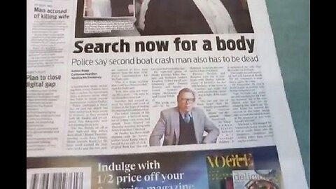 King comms: Report on boat crash at The Gap is another creepy work of art