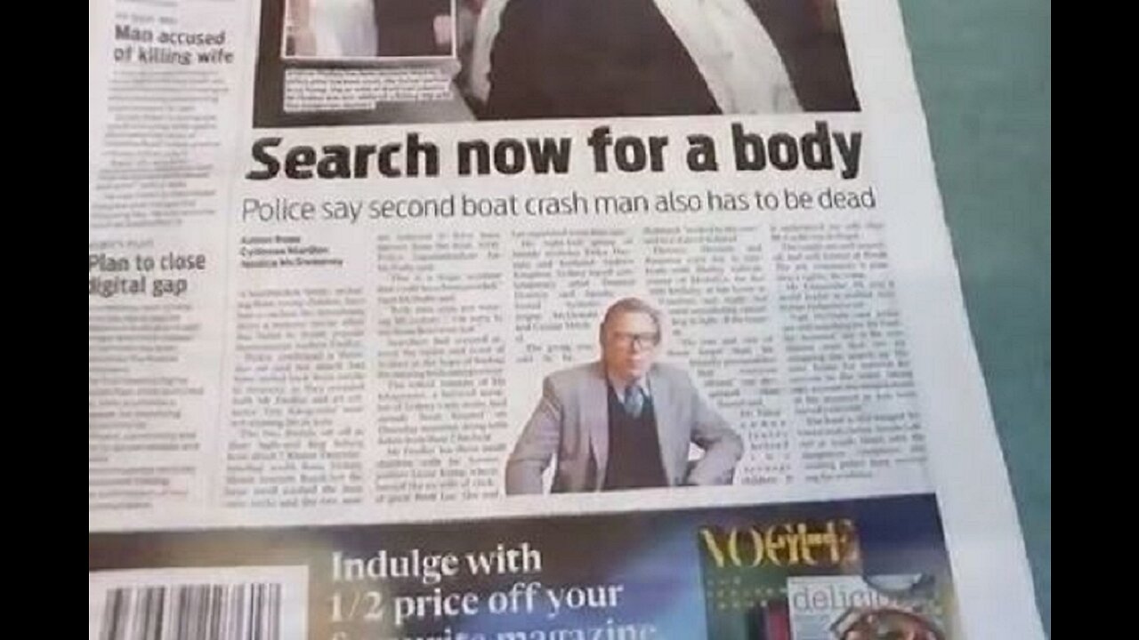 King comms: Report on boat crash at The Gap is another creepy work of art