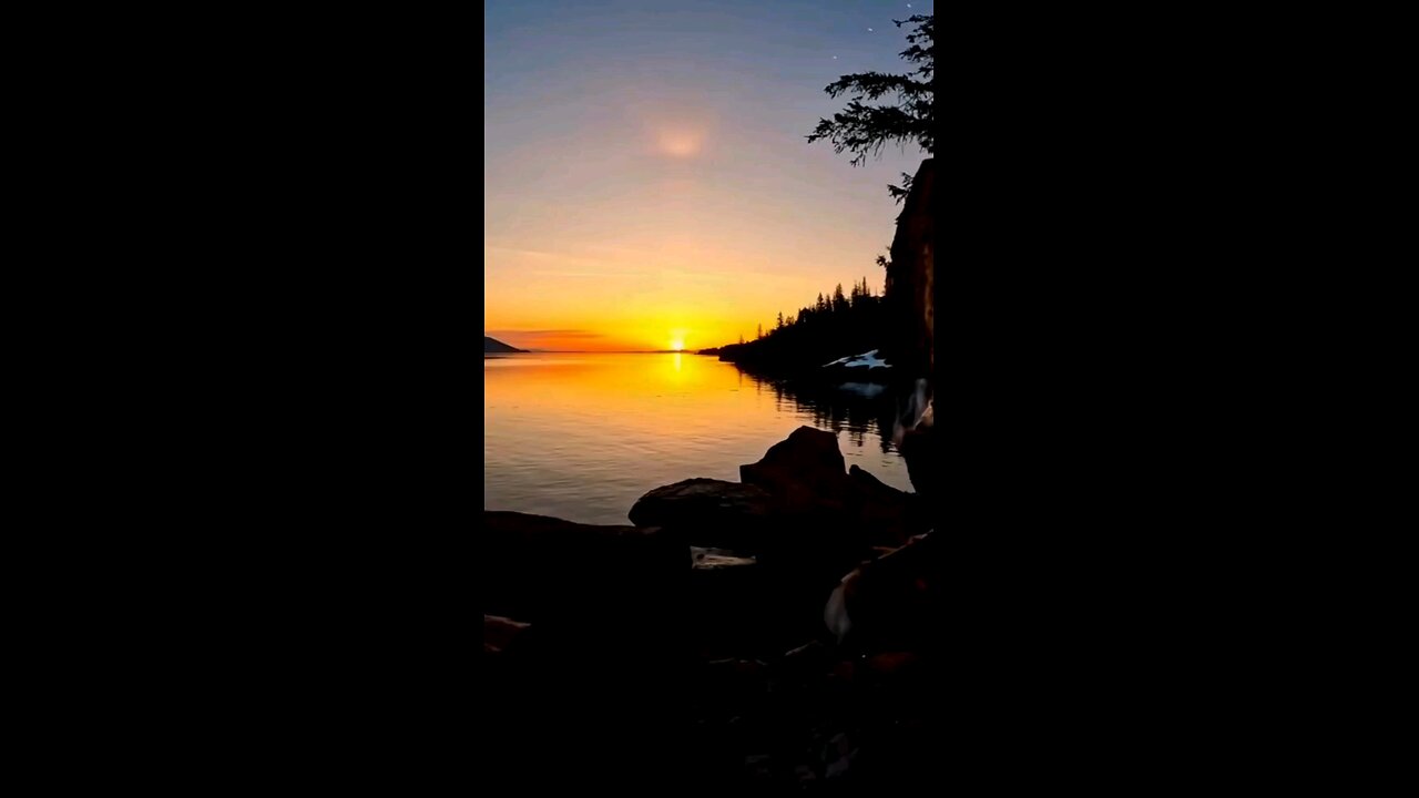 Campfire And Sunset