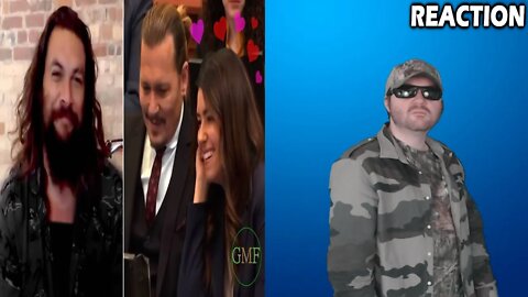 Jason Momoa Flirts With Camille On Stand In Johnny Depp Amber Heard Trial DUB REACTION!!! (BBT)