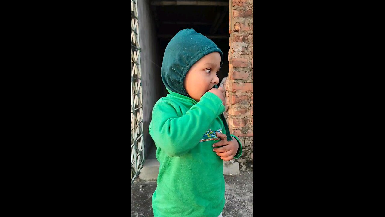 little chap enjoying a lot