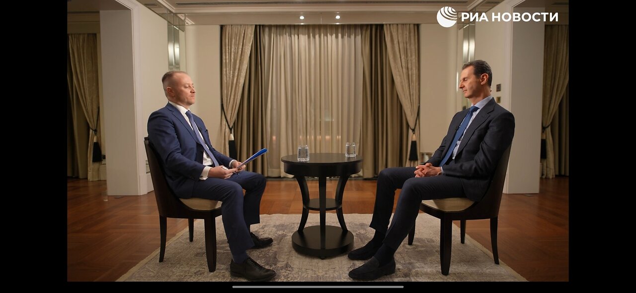 Assad im Interview mit Ria Novosti