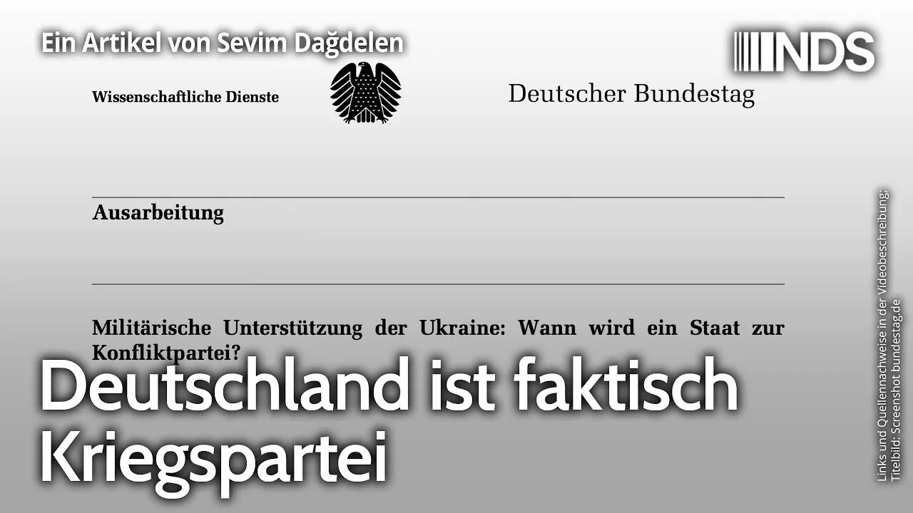 Deutschland ist faktisch Kriegspartei | Sevim Dağdelen | NDS-Podcast