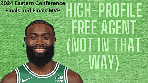 NBA Finals MVP Jaylen Brown is a free agent (no, not as a player)