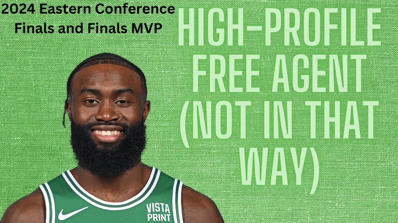 NBA Finals MVP Jaylen Brown is a free agent (no, not as a player)