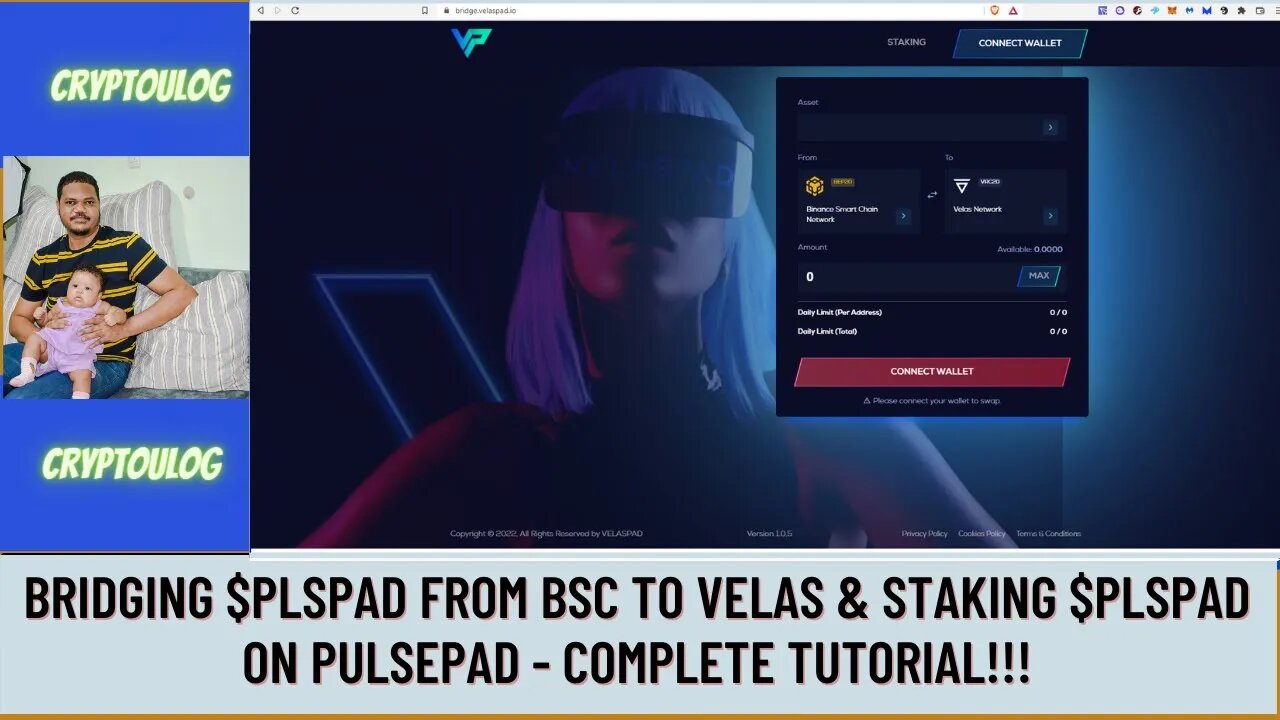 Bridging $PLSPAD From Bsc To Velas & Staking $PLSPAD On Pulsepad - Complete Tutorial!!!