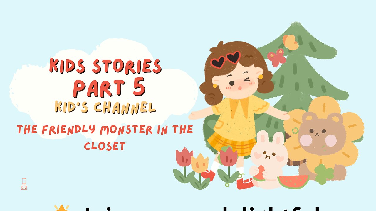 "The Friendly Monster in the Closet" story for kids in English