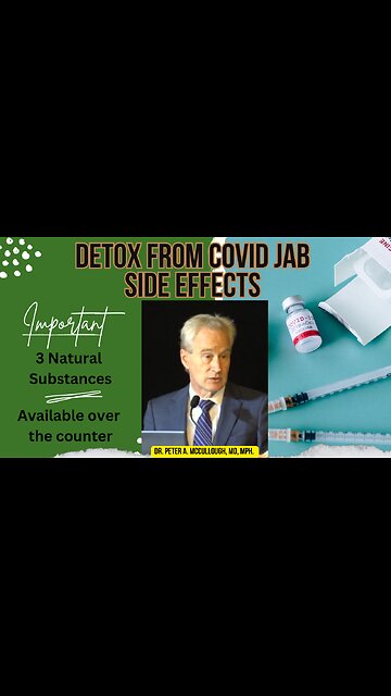 Detox from the COVID Jab - Dr. Peter A. McCullough, MD, MPH