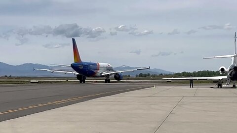 Allegiant Air Airbus A320 Takeoff Provo Utah (PVU/KPVU)