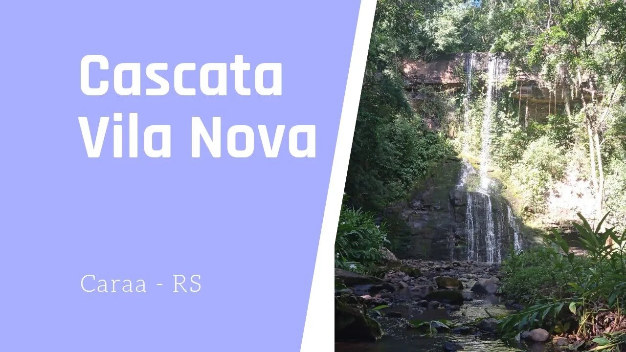 Cascata Vila Nova na cidade de Caraá / RS #turismo #viajar #camping