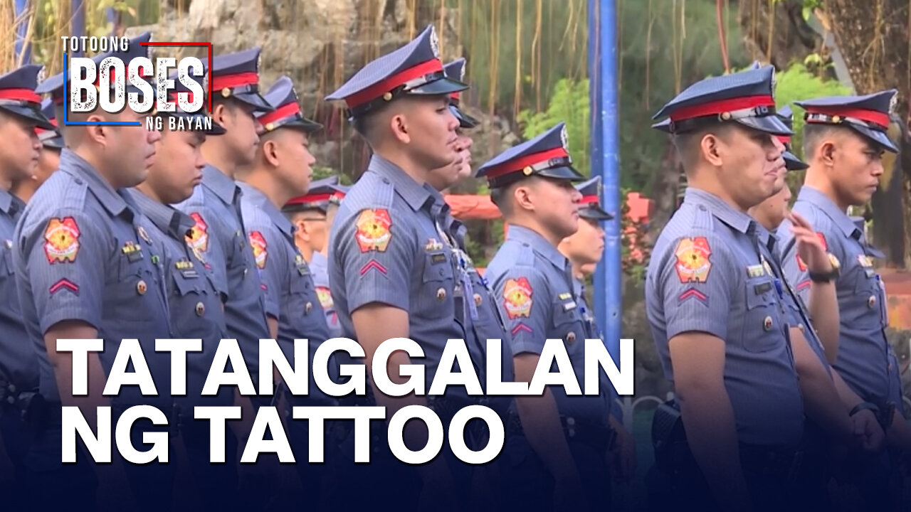 Visible tattoos ng PNP personnel, bawal na; Tattoo, ipatatanggal sa katawan