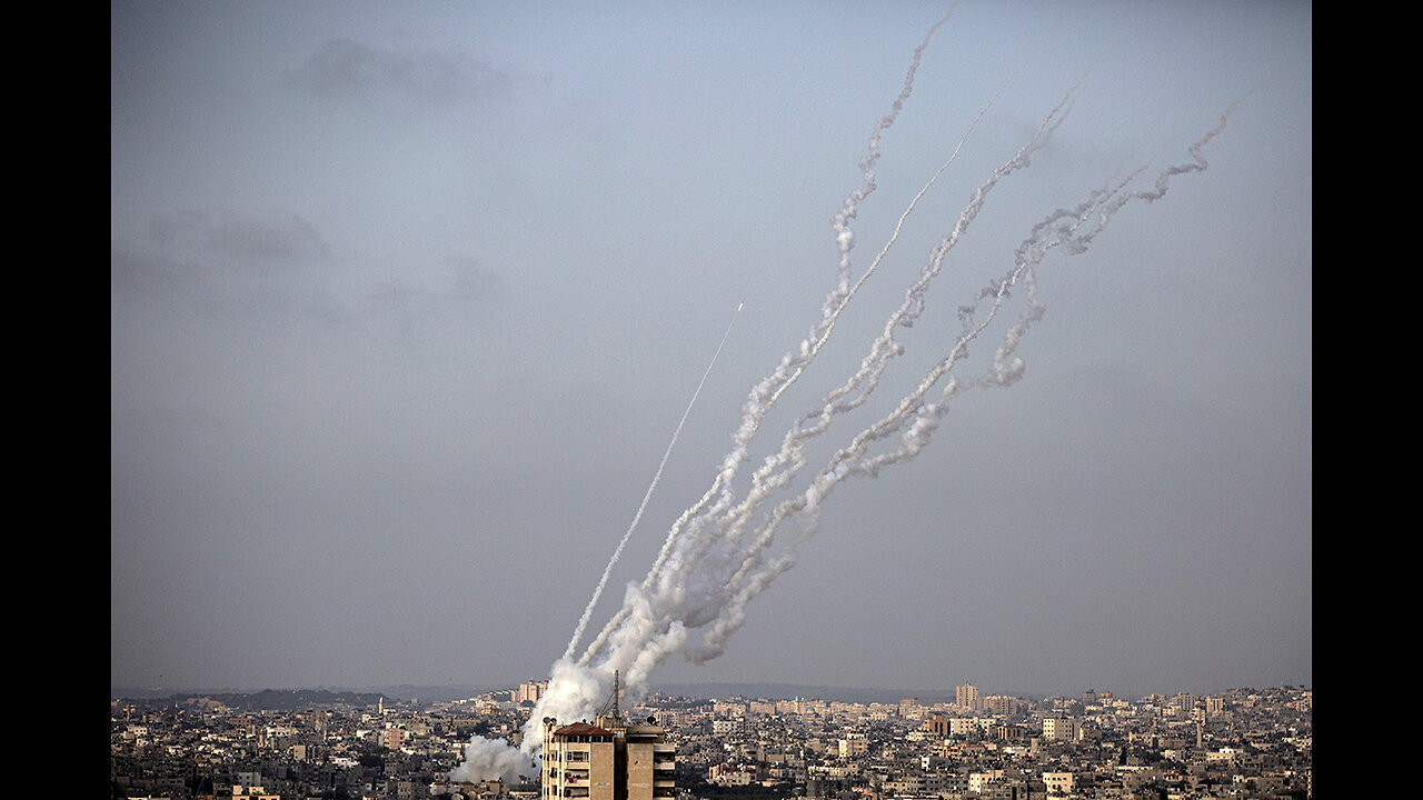 The rockets fired by Hamas from Gaza to Jerusalem were captured on video