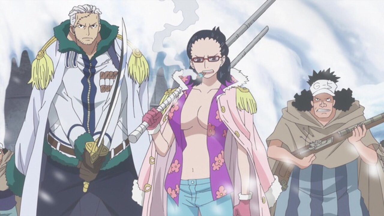 Tashigi and Smoker switch bodies on Punk Hazard!