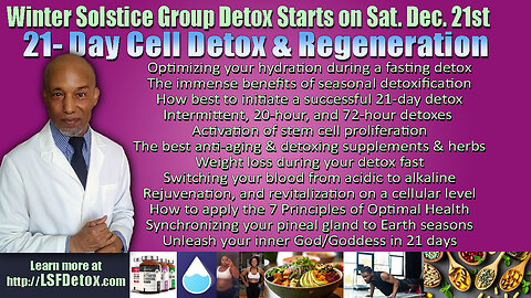 Winter Solstice 2024, 21-Day Detoxification Program with Coach Keidi