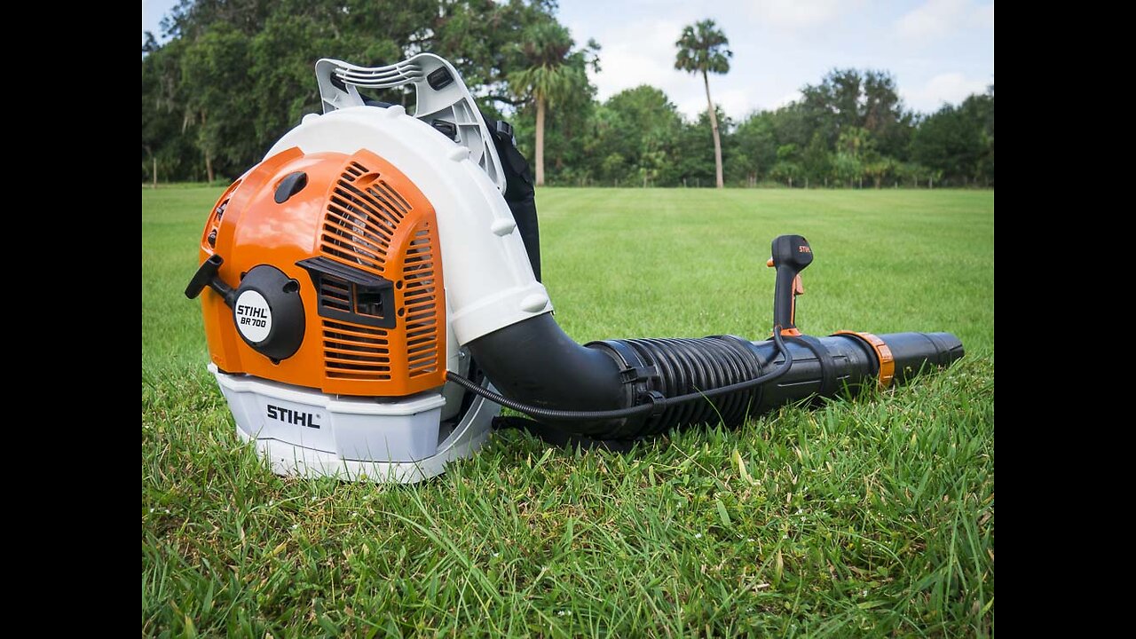 Stihl BR350 Backpack Blower - Front / Backyard Test