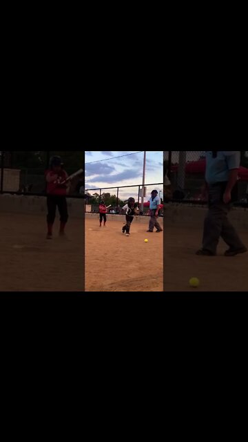 Got HIT in Helmet, Umpire refused to give base [8-year-old] #shorts #short