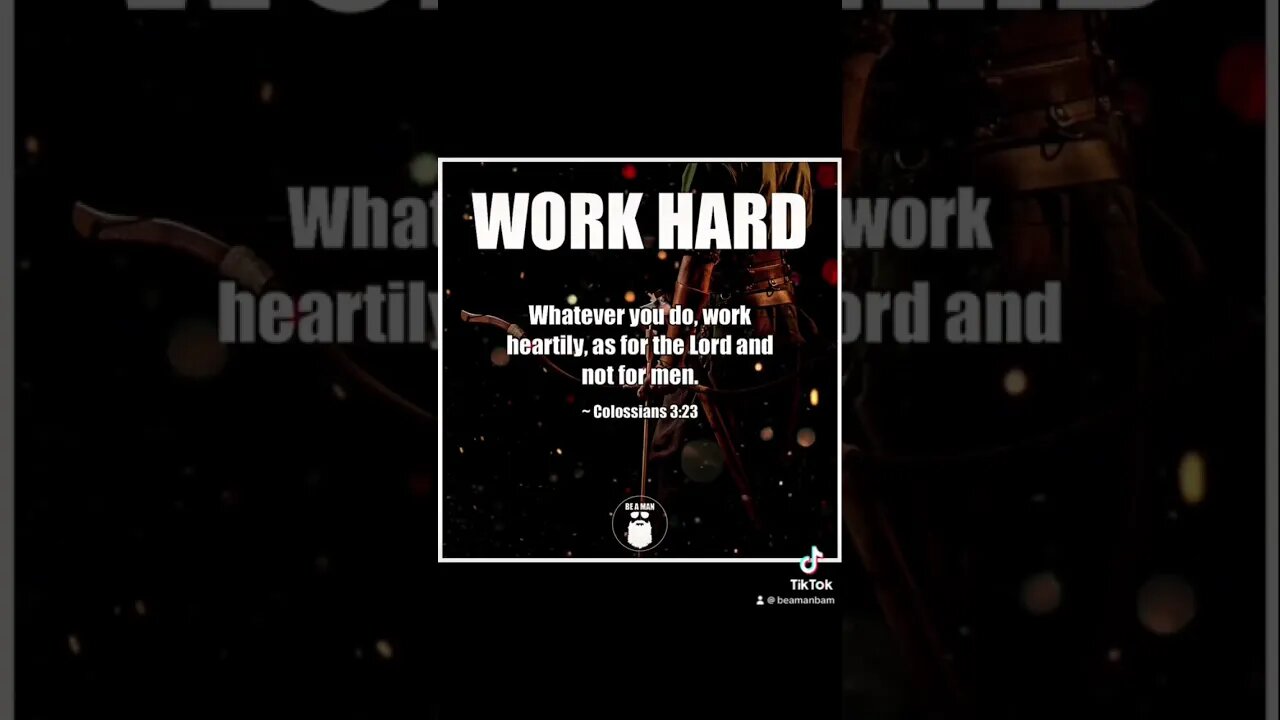 Work Hard!