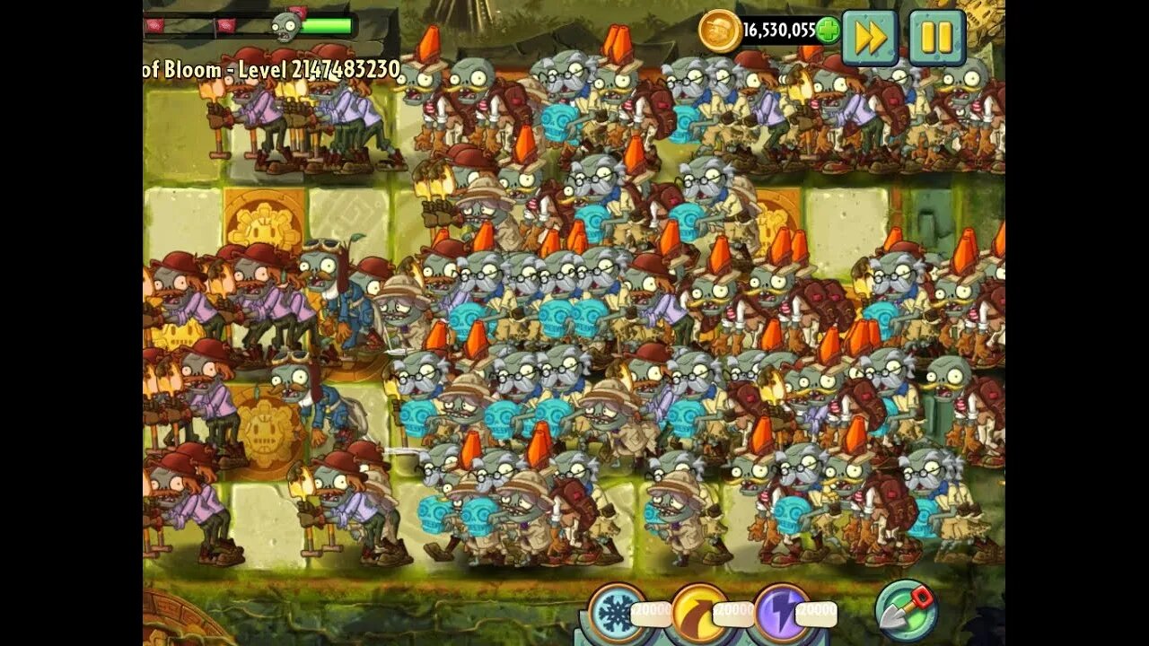 plants vs zombies 2 lost city _ celery stalker vs all Zombies