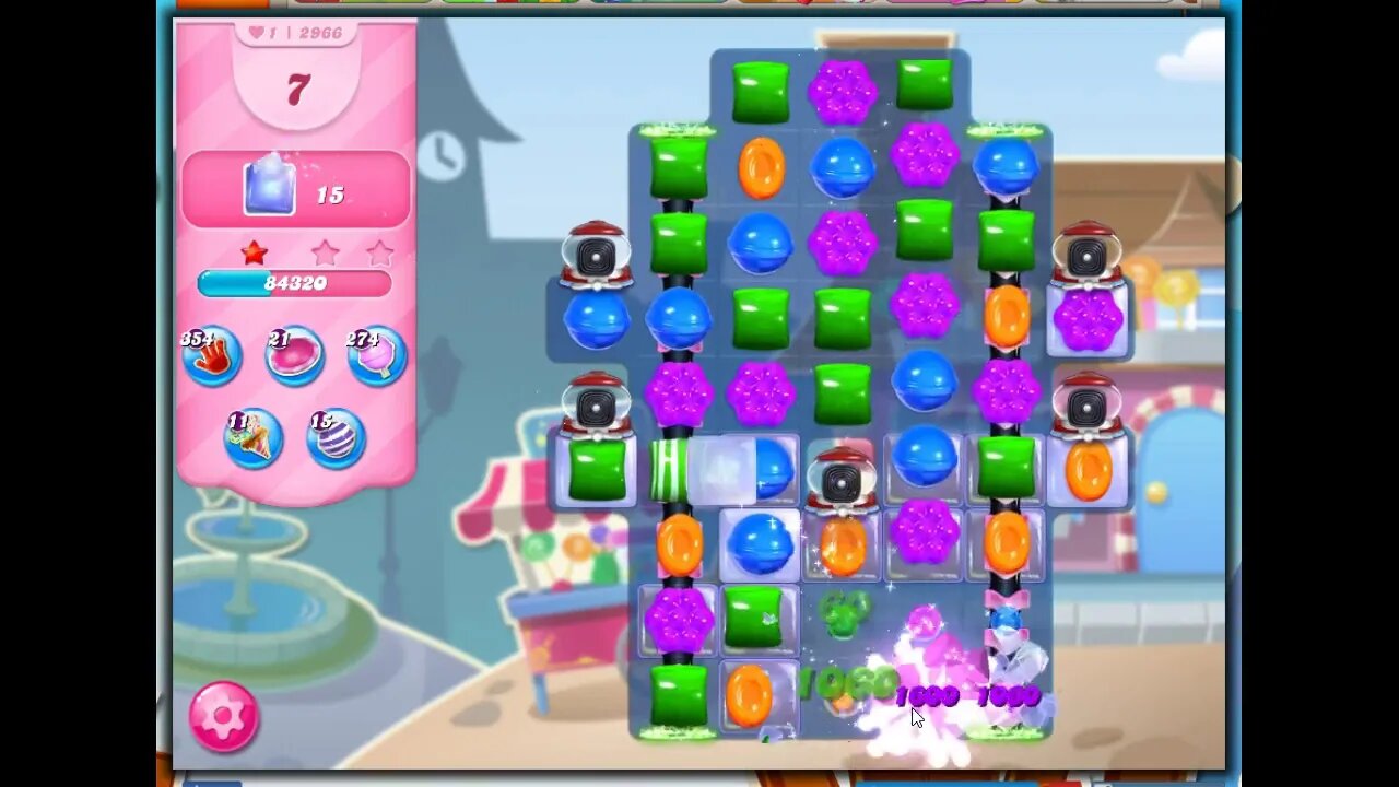 Candy Crush Level 2966 Talkthrough, 14 Moves 0 Boosters