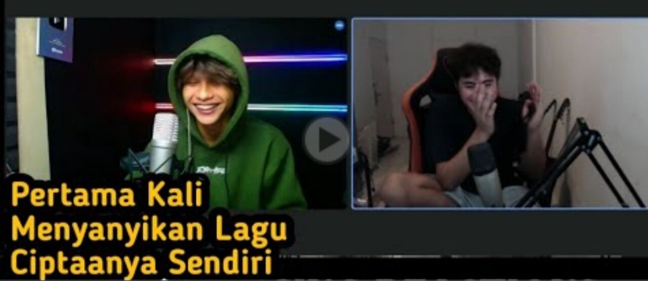 RANDY DONGSEU MENYANYIKAN LAGUNYA SENDIRI PROBLEMATIKA DUNIA ! OME TV SINGING REACTION