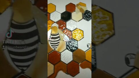 Painting Stained Glass with Pebeo Vitrea 160 paint #shorts