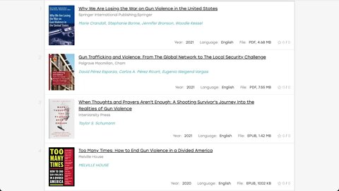 過去幾年有很多書討論美國槍械暴力事件，可惜沒有成效
