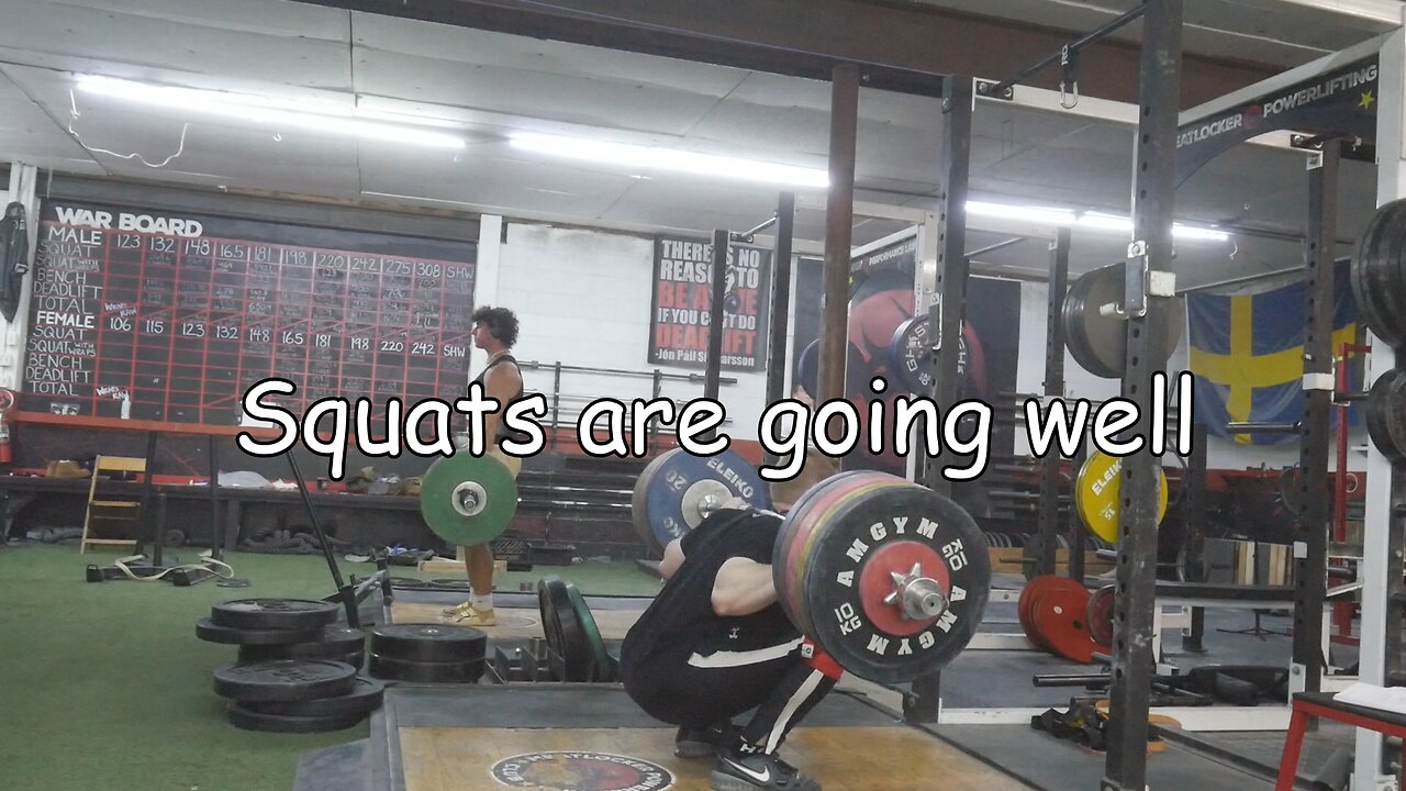 Squatting is going very well