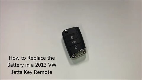 How to Replace the Battery in a 2013 VW Jetta Key Remote
