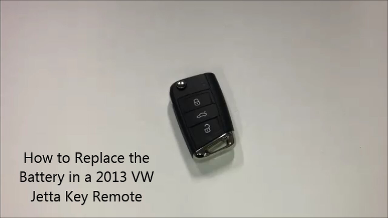 How to Replace the Battery in a 2013 VW Jetta Key Remote