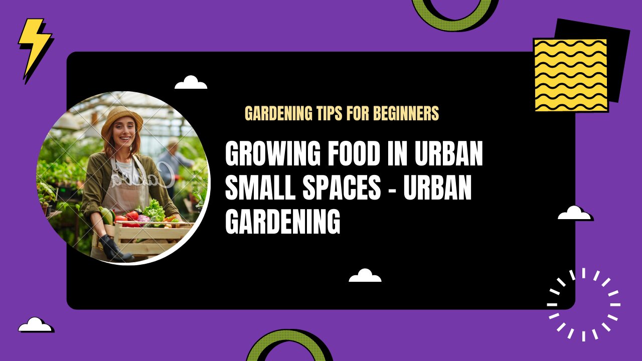 Growing Food in Urban Small Spaces - Urban Gardening