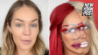 Make-up artist shocks viewers with incredible optical illusion