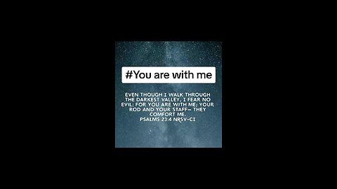 You are with me #bibleverseoftheday📖😇 #biblebuild #Bible