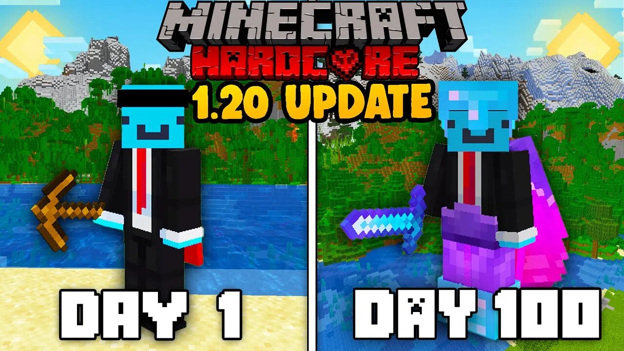 I Survived 100 Days in 1.20 Minecraft Hardcore...