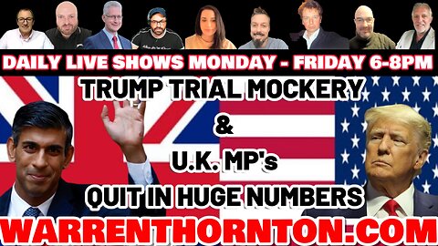 TRIAL MOCKERY & UK MP'S QUIT IN HUGE NUMBERS WITH LEE SLAUGHTER & WARREN THORNTON