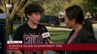 Hartland student talks about impact of fatal apartment fire