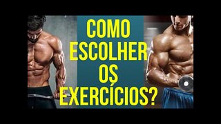 Como escolher exercícios e estímulos? Dicas e sugestões, séries, descanso, repetições, equipamentos.