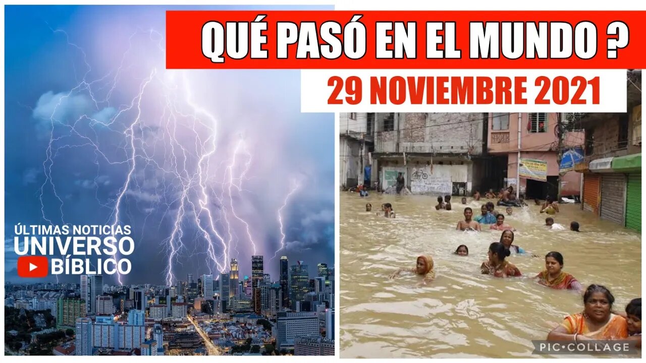 ACABA DE SUCEDER EN EL MUNDO ULTIMAS NOTICIAS ALERTA⚡️MUNDIAL 29-11-2021 #Terremoto #Inundaciones