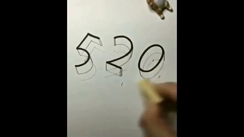 very cool illusion with 3 pencils