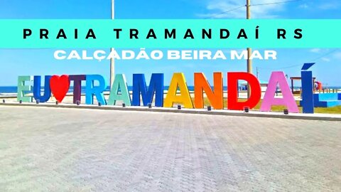 Praia de Tramandaí / RS Novo calçadão a beira mar #turismo #viagem #praia