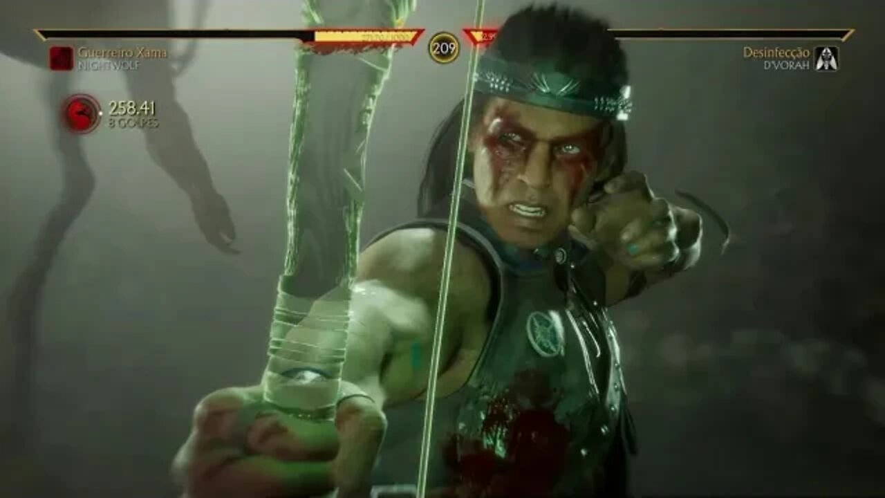 Mortal Kombat 11 Aftermath - Nightwolf - Torre Klassica - Nivel Muito Difícil - Sem Derrotas