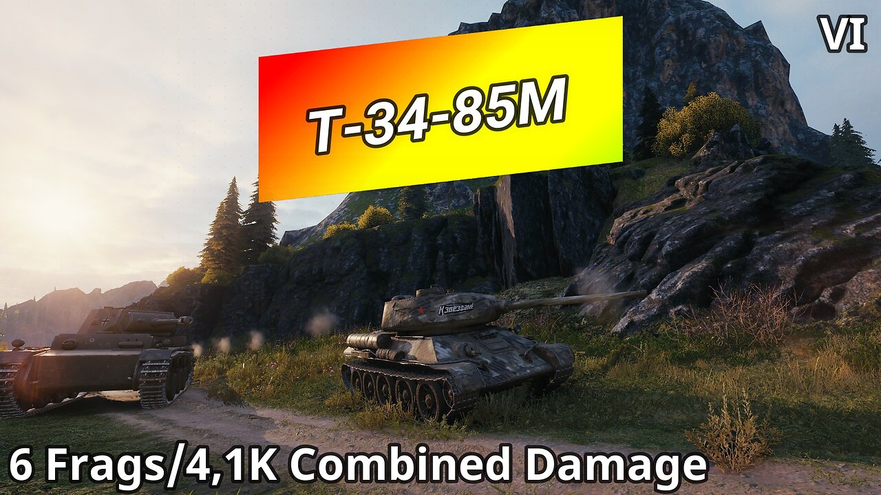 T-34-85M (6 Frags/4,1K Combined Damage) | World of Tanks