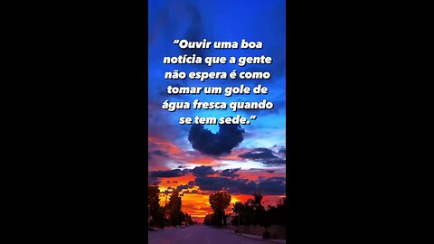 Boas notícias são tempos de refrigério!! - Good news is refreshing times!!