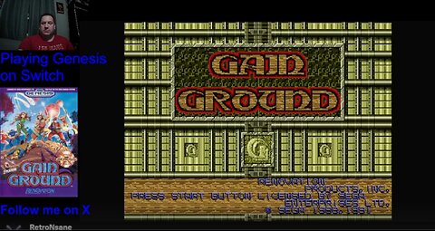 Playing some Gain Ground and Shadow Dancer
