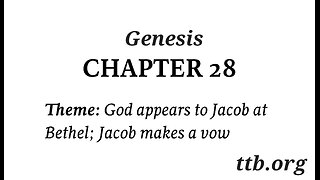 Genesis Chapter 28 (Bible Study)