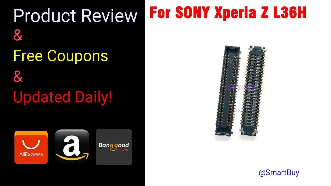 10PCS LCD Display Screen FPC Connector For SONY Xperia Z L36H L36 C6603 C6602 On Motherboard Replace