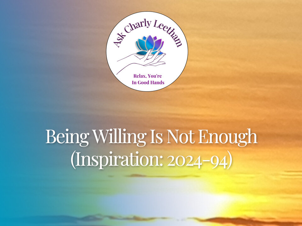Being Willing Is Not Enough (2024/94)