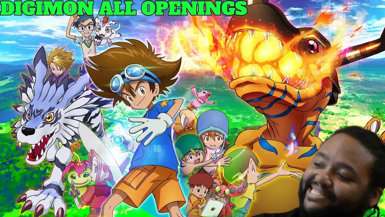 Digimon All Openings Reaction