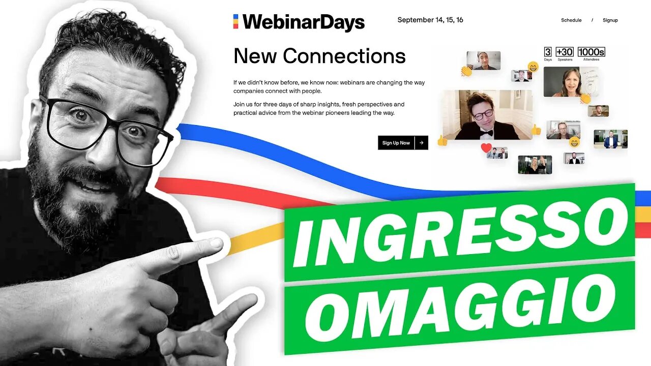 WebinarDays: Ingresso Omaggio per i Follower del Canale | Webinar | TwentyThree